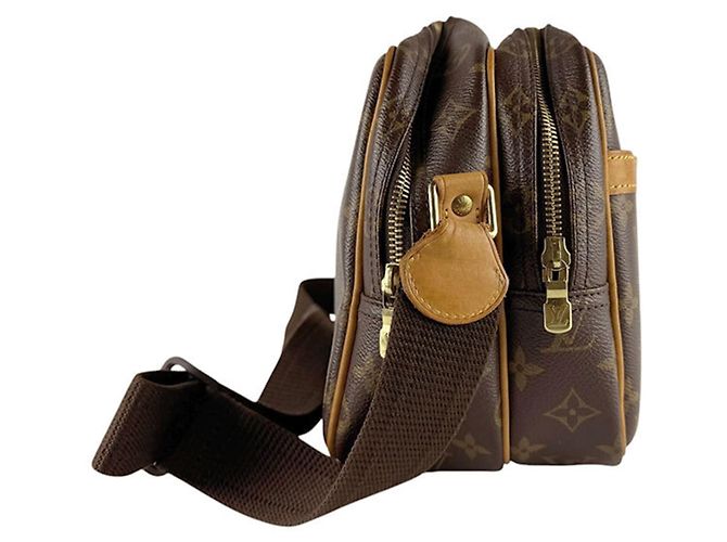 Borsa a tracolla Louis Vuitton Reporter PM Marrone Monogramma - vista 2