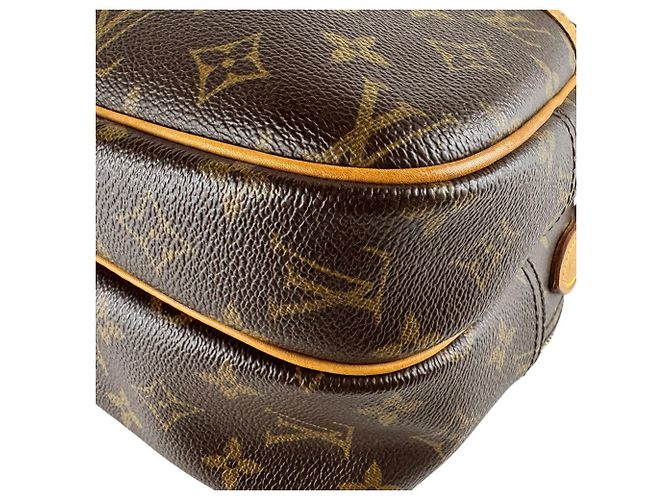 Borsa a tracolla Louis Vuitton Reporter PM Marrone Monogramma - vista 9
