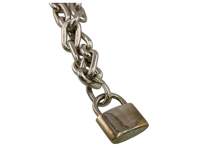 Tiffany & Co Collana Tiffany HardWear Pearl Lock Bianco - vista 3