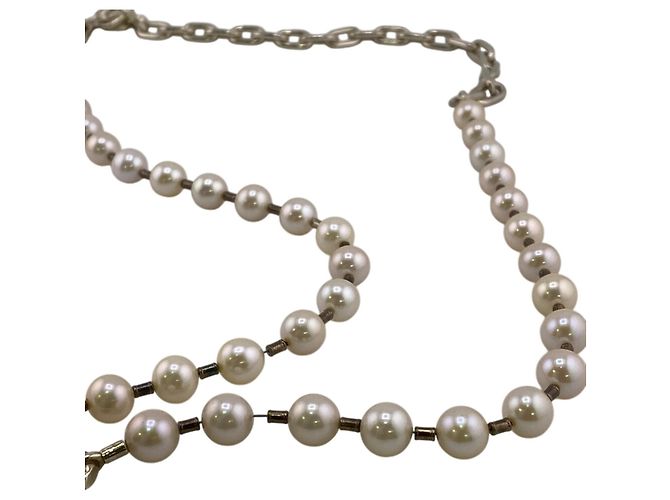 Tiffany & Co Collana Tiffany HardWear Pearl Lock Bianco - vista 6