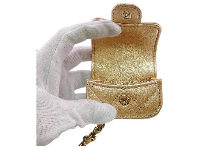 Monedero de cuero matelassé Chanel - vista 11
