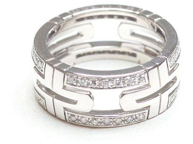 Bulgari Anello Parentesi in diamante in oro bianco 18K D'oro - vista 2