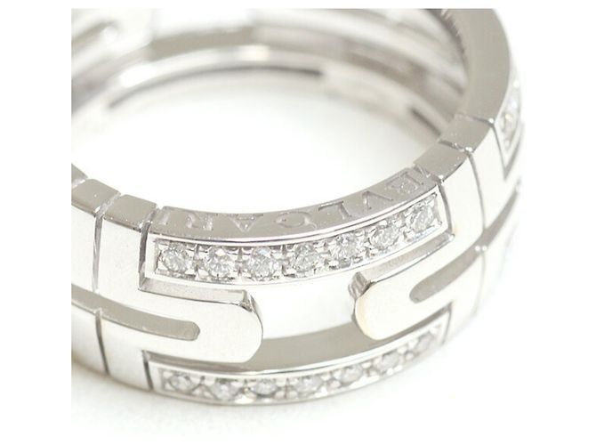 Bulgari Anello Parentesi in diamante in oro bianco 18K D'oro - vista 3