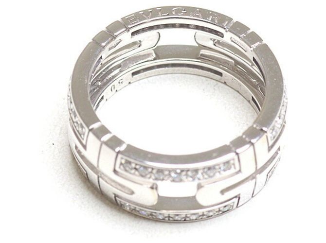 Bulgari Anello Parentesi in diamante in oro bianco 18K D'oro - vista 6
