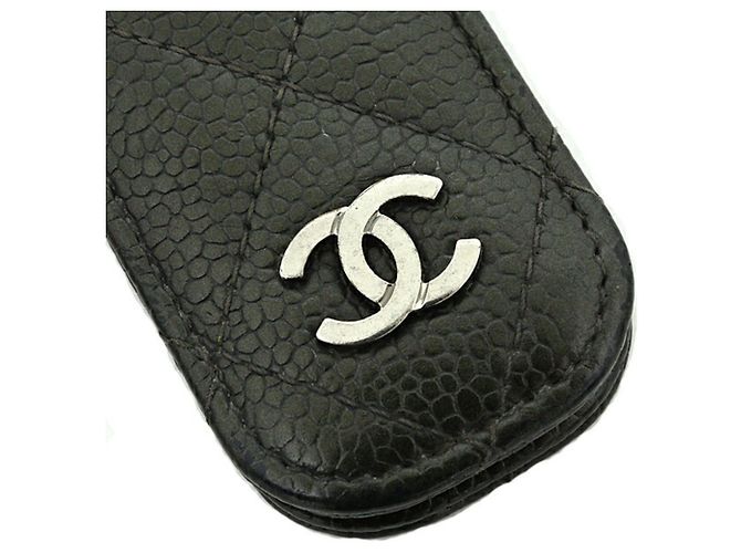 Chanel Matelassé Geldclip Schwarz - Ansicht 4