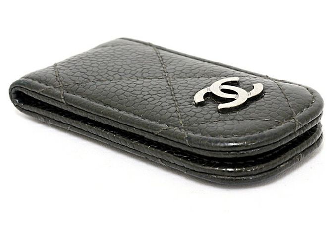Chanel Matelassé Geldclip Schwarz - Ansicht 6