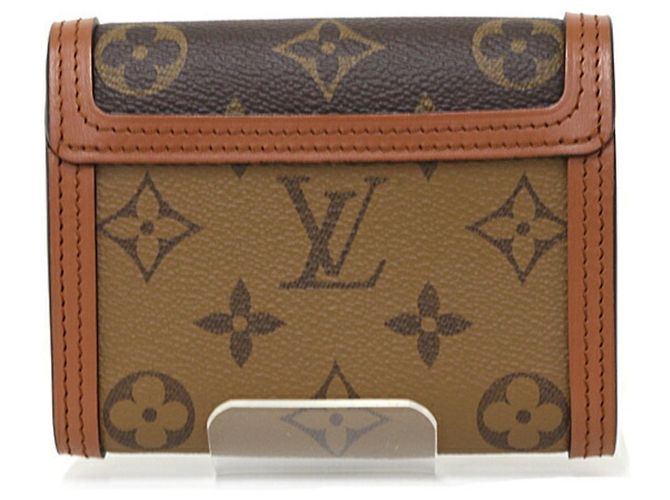 Portafoglio Louis Vuitton Portefeuille Dauphine Compact Pieghevole Marrone Marrone chiaro - vista 3