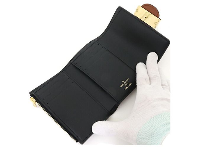 Portafoglio Louis Vuitton Portefeuille Dauphine Compact Pieghevole Marrone Marrone chiaro - vista 4