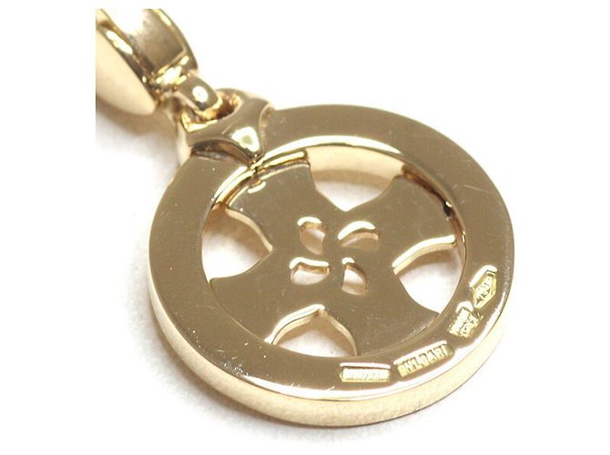 Bulgari Pendente Charm Tondo Cross in oro giallo 18K Bvlgari D'oro - vista 4