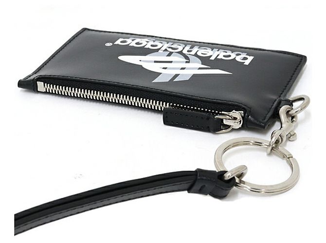 Monedero Balenciaga Fragment Castaño Negro Blanco - vista 4