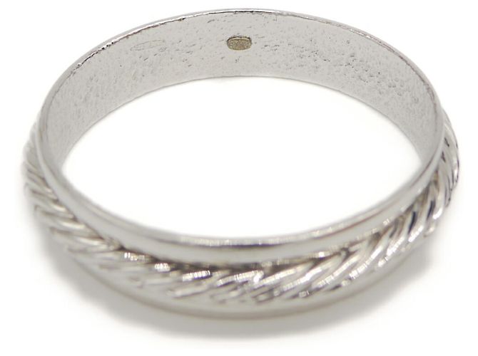 Bracelet jonc Chanel en argent - vue 4
