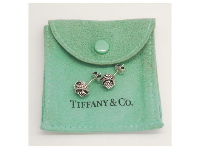 Tiffany & Co Orecchini Tiffany Somerset Mesh Ball Stud - vista 4