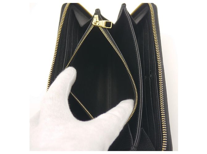 Louis Vuitton Zippy Wallet in Monogram Empreinte Schwarz Beige - Ansicht 7