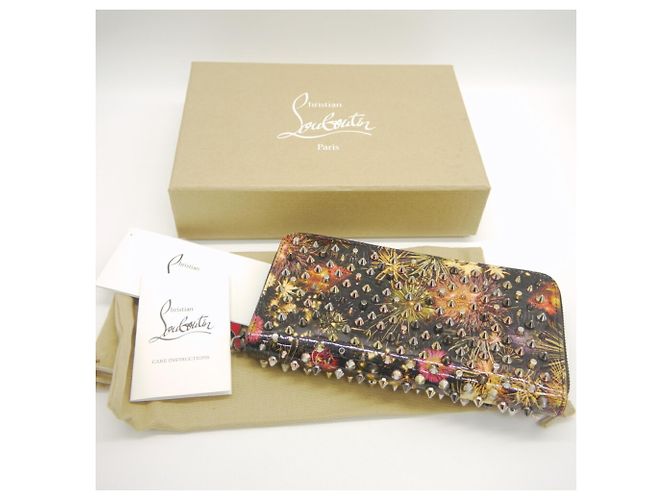 Cartera larga Christian Louboutin Panettone Spike Stud Negro - vista 11