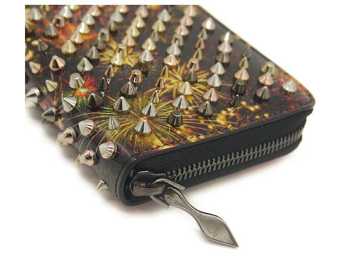 Cartera larga Christian Louboutin Panettone Spike Stud Negro - vista 5