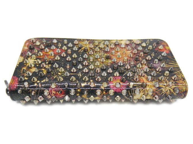 Cartera larga Christian Louboutin Panettone Spike Stud Negro - vista 6