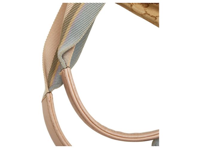 Borsa Tote Gucci GG Canvas Rosa Beige - vista 8