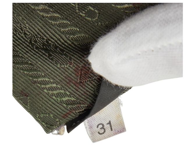 Borsa a tracolla in pelle marrone scuro Prada - vista 10