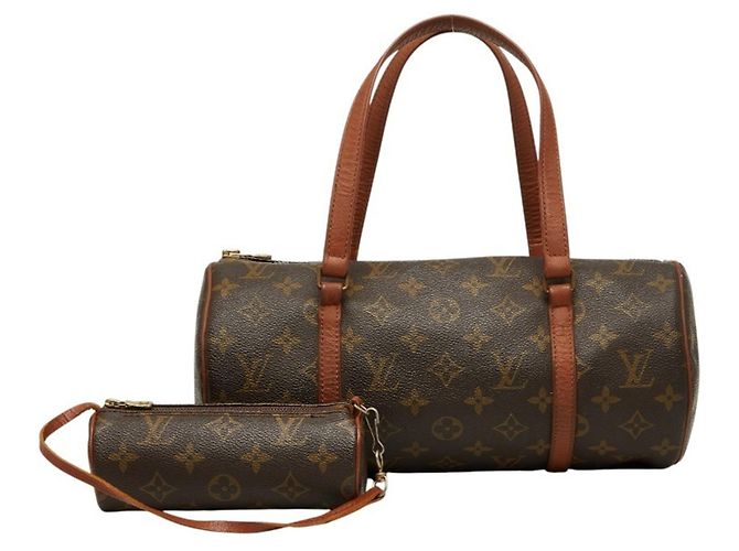 Bolso Louis Vuitton Monogram Papillon 30 con Pouch Castaño - vista 13