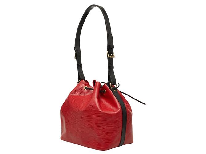 Noe Borsa a Spalla Louis Vuitton Epi Petit Noé Bicolor Nero Rosso - vista 2