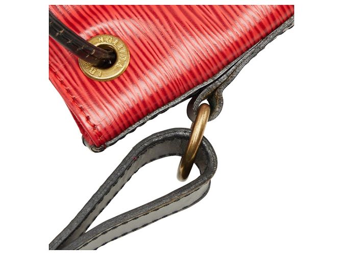 Noe Borsa a Spalla Louis Vuitton Epi Petit Noé Bicolor Nero Rosso - vista 5