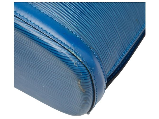 Borsa Tote Louis Vuitton Epi Lussac Blu - vista 5