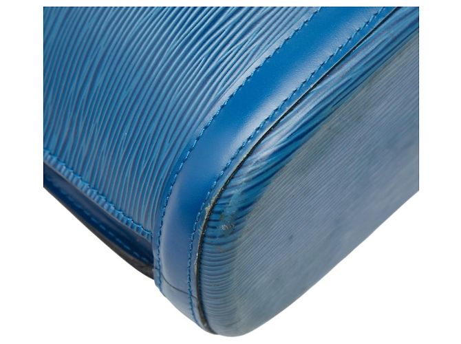 Borsa Tote Louis Vuitton Epi Lussac Blu - vista 6