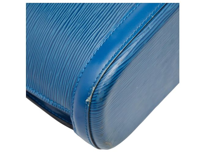 Borsa Tote Louis Vuitton Epi Lussac Blu - vista 8