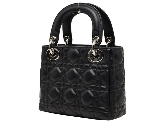Borsa Lady Cannage Christian Dior Nero - vista 2