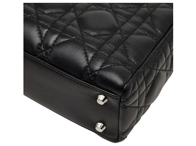Borsa Lady Cannage Christian Dior Nero - vista 6