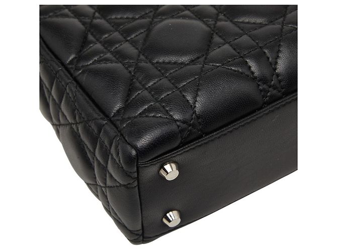 Borsa Lady Cannage Christian Dior Nero - vista 7