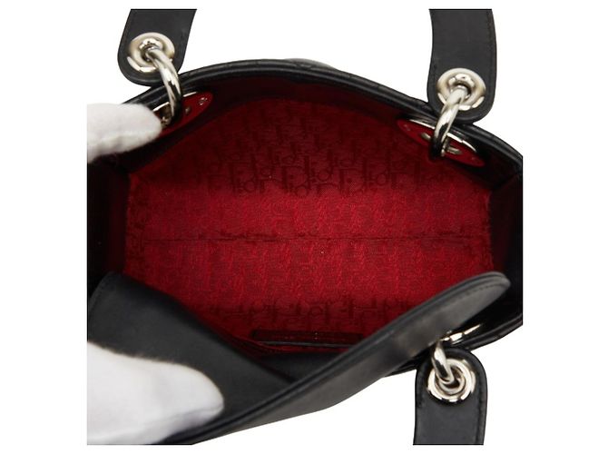 Borsa Lady Cannage Christian Dior Nero - vista 8