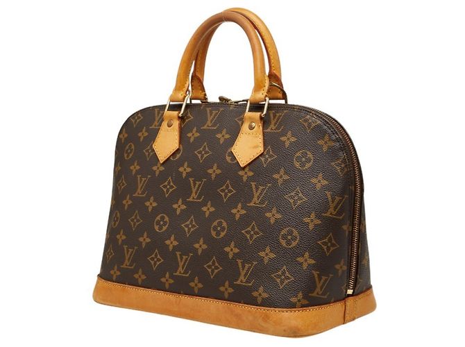 Borsa Louis Vuitton Monogram Alma PM Marrone - vista 2