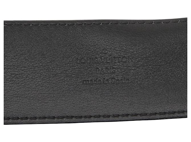 Cintura Louis Vuitton Monogram Eclipse Marrone Nero - vista 5