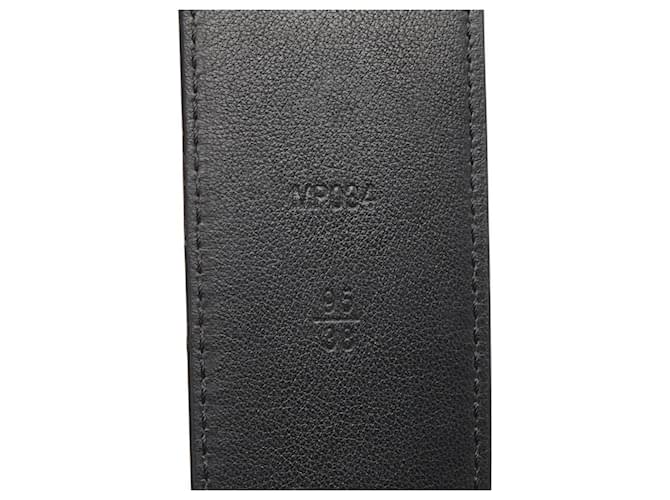 Cintura Louis Vuitton Monogram Eclipse Marrone Nero - vista 6
