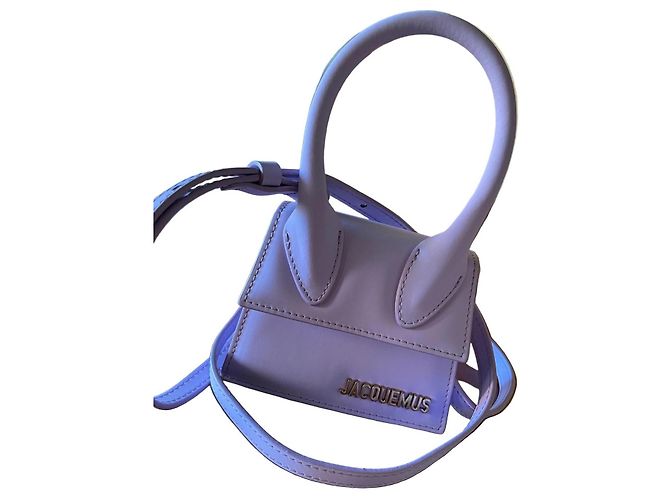 Jacquemus Le Chiquito Mini Borsa in Pelle Lavanda Porpora - vista 2