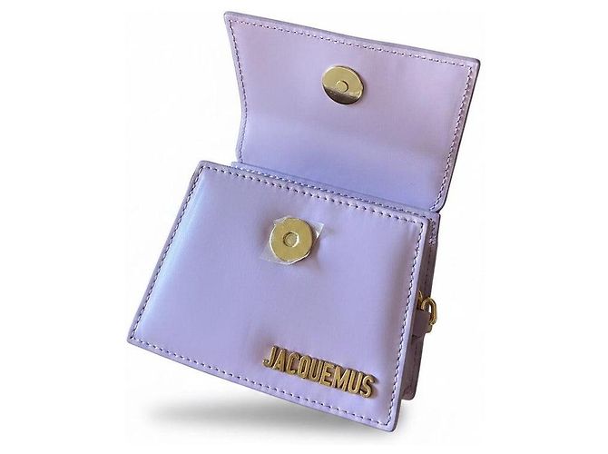 Jacquemus Le Chiquito Mini Borsa in Pelle Lavanda Porpora - vista 6