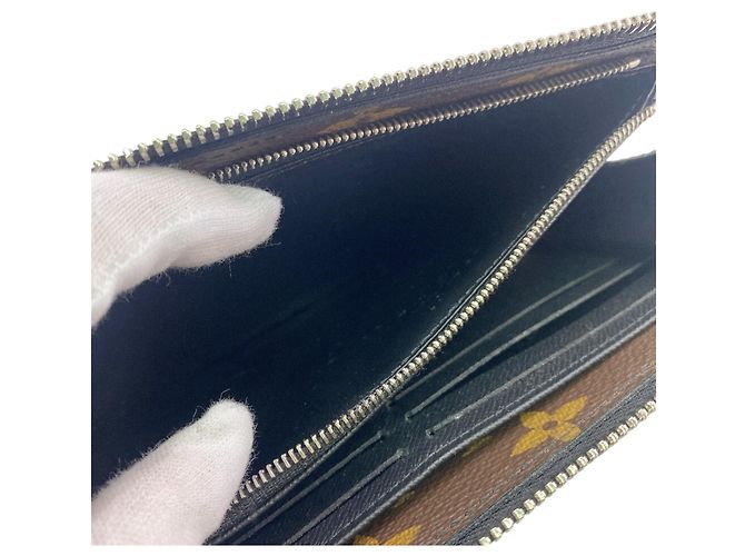 Zippy Louis Vuitton Long Wallet in Monogram Canvas and Leather Brown - view 9