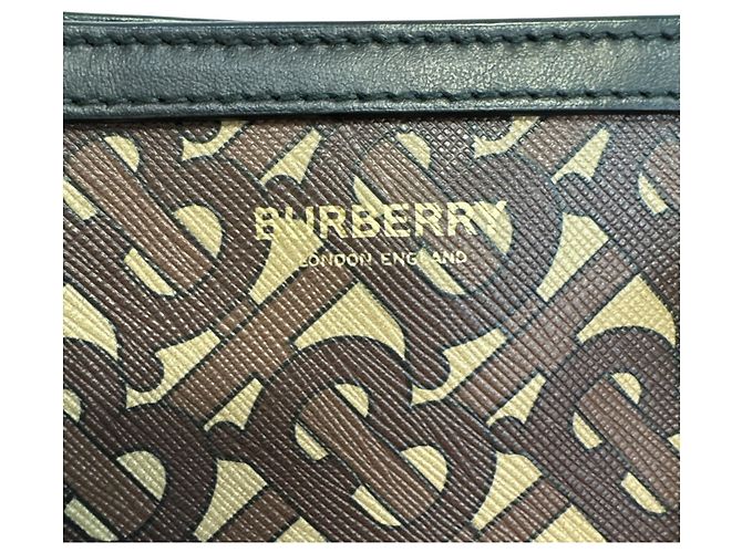 Borsa Tote Burberry TB marrone - vista 12