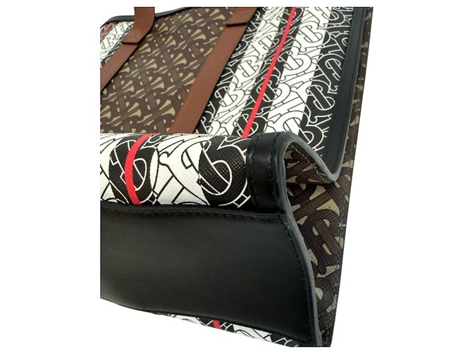 Borsa Tote Burberry TB marrone - vista 6