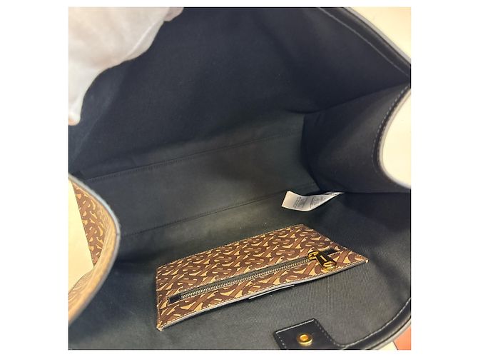 Borsa Tote Burberry TB marrone - vista 8