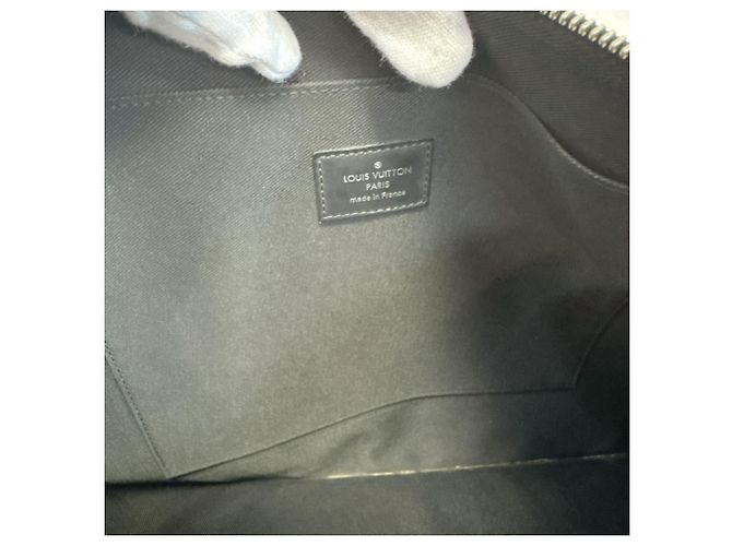 Louis Vuitton N61232 Christopher Nemes Pochette Jour GM Clutch Marrone Nero Bianco - vista 8