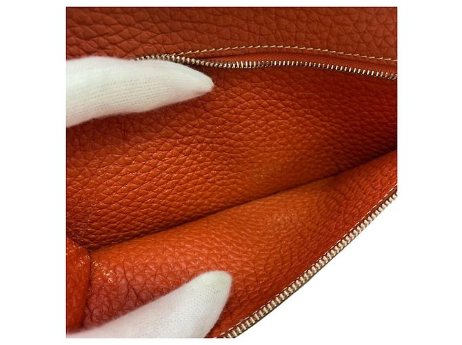 Hermès Cartera larga Dogon GM Hermes Roja - vista 12
