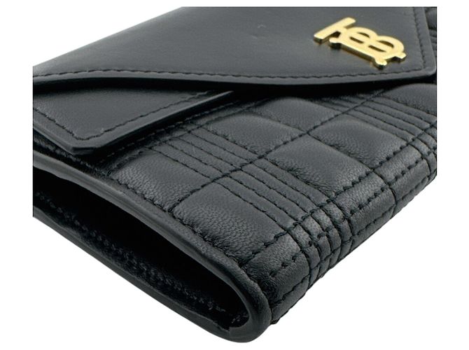 Burberry Leder-Bifold-Geldbörse Schwarz - Ansicht 4
