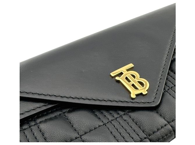 Burberry Leder-Bifold-Geldbörse Schwarz - Ansicht 5