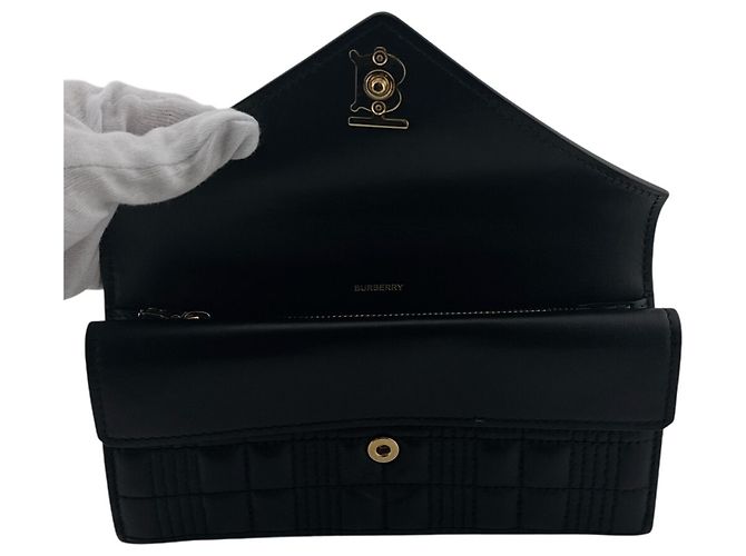 Burberry Leder-Bifold-Geldbörse Schwarz - Ansicht 6