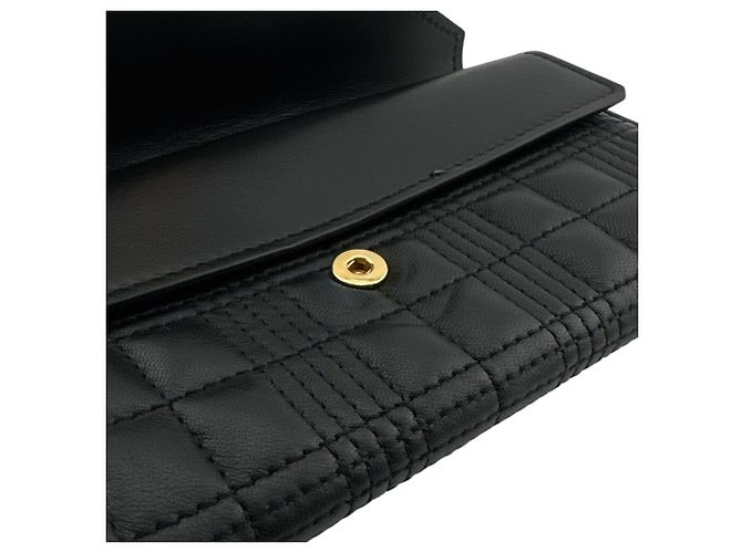 Burberry Leder-Bifold-Geldbörse Schwarz - Ansicht 7