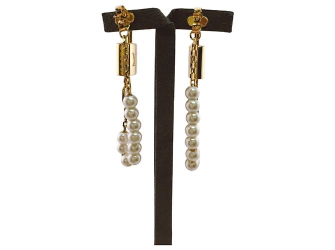 Orecchini Pearl Rock Cadena di Louis Vuitton D'oro - vista 7