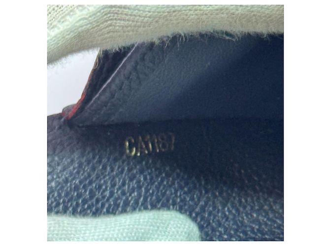 Cartera larga Louis Vuitton Monogram Empreinte Azul marino - vista 12