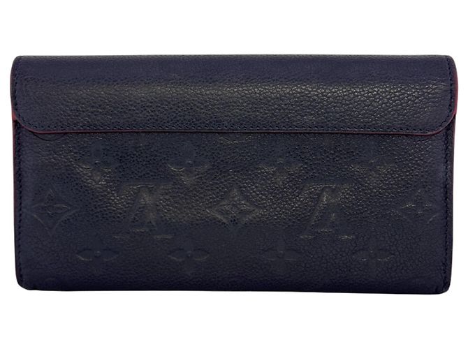 Cartera larga Louis Vuitton Monogram Empreinte Azul marino - vista 2